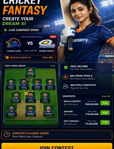 Come To Win (come to win dream11 app) fantasy cricket & matchday visual 3